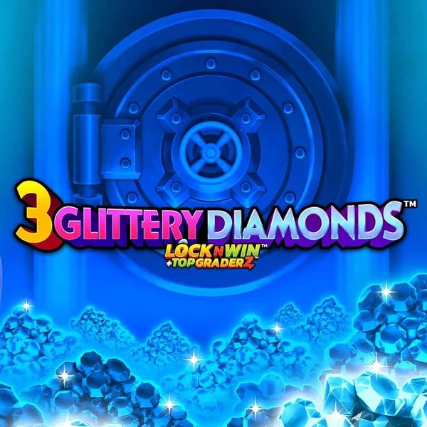 3 Glittery Diamonds slot visual from PearFiction Studios available on browinnercasino.eu